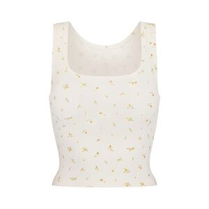 Marigold rosebud print skims set - tank and boxer shorts